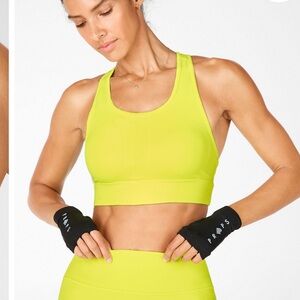 Lime Green Medium Impact Sports Bra